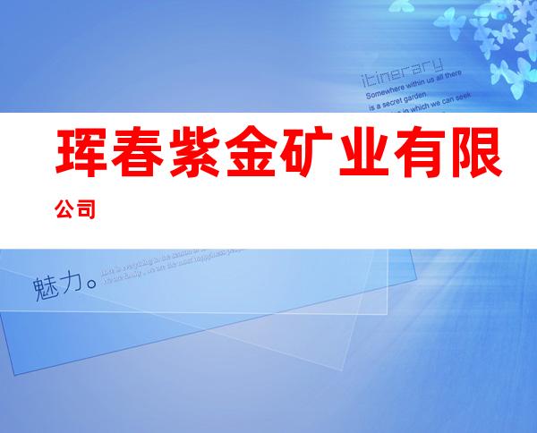 珲春紫金矿业有限公司